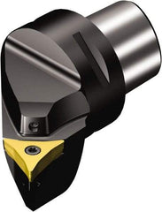 Sandvik Coromant - Left Hand Cut, Size C5, 7100713 Insert Compatiblity, Modular Turning & Profiling Cutting Unit Head - 35mm Ctr to Cutting Edge, 60mm Head Length, Through Coolant, Series CoroTurn Prime - Americas Industrial Supply