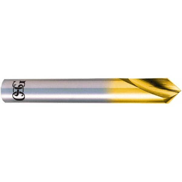 OSG - 3mm Body Diam, 90°, 48mm OAL, High Speed Steel Spotting Drill - Americas Industrial Supply