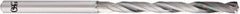 OSG - 6.3mm, 140° Point, Spiral Flute, Solid Carbide Taper Length Drill Bit - EgiAs Finish, 69mm Flute Length, 125mm OAL, Series 6520 - Americas Industrial Supply