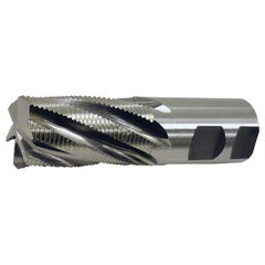 ‎1/2″ × 1/2″ × 1-1/4″ × 3-1/4″ RHS / RHC HSS-CO 8% (M42) 4-Flute Center-Cutting Fine Profile Roughing End Mill - TiCN