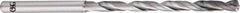 OSG - 5.5mm, 140° Point, Spiral Flute, Solid Carbide Taper Length Drill Bit - EgiAs Finish, 78mm Flute Length, 128mm OAL, Series 6530 - Americas Industrial Supply