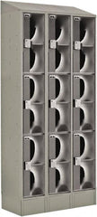 LockUp - 9 Door, 3 Tier, Electronic Access Lockers - Americas Industrial Supply