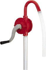lumax - Oil Lubrication 0.08 Gal/Turn Flow Aluminum & Steel Rotary Hand Pump - For 15 to 55 Gal Container - Americas Industrial Supply