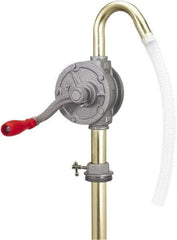 lumax - Oil Lubrication 0.07 Gal/Turn Flow Aluminum & Steel Rotary Hand Pump - For 15 to 55 Gal Container - Americas Industrial Supply