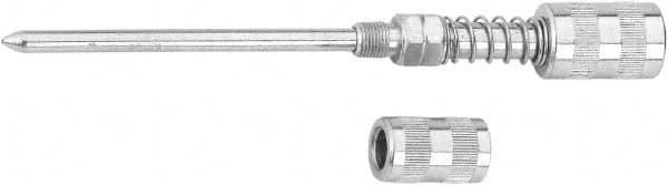 lumax - 4,500 Operating psi, 7" Long, Steel Needle Nose Adapter Grease Gun Needle Nozzle - Americas Industrial Supply