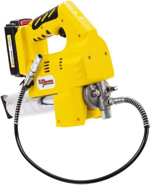 lumax - 10,000 Max psi, Flexible Battery-Operated Grease Gun - 14 oz Capacity, 3-Way Fill - Americas Industrial Supply