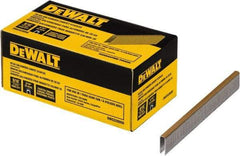 DeWALT - 9/16" Long x 0.0375" Wide, 20 Gauge Crowned Construction Staple - Steel, Galvanized Finish - Americas Industrial Supply