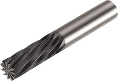 Sandvik Coromant - 12.7mm, 1.252" LOC, 12.7mm Shank Diam, 11 Flute, Solid Carbide Square End Mill - Diamond Finish, -4° Helix, Centercutting, Series CoroMill Plura - Americas Industrial Supply