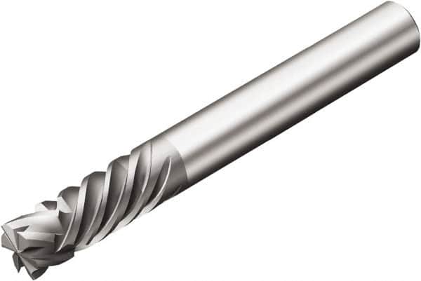 Sandvik Coromant - 6.35mm, 0.75mm LOC, 6.35mm Shank Diam, 6 Flute, Solid Carbide Square End Mill - Diamond Finish, 40° Helix, Centercutting, Series CoroMill Plura - Americas Industrial Supply