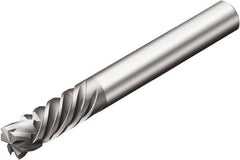 Sandvik Coromant - 6.35mm, 0.75mm LOC, 6.35mm Shank Diam, 6 Flute, Solid Carbide Square End Mill - Diamond Finish, 40° Helix, Centercutting, Series CoroMill Plura - Americas Industrial Supply