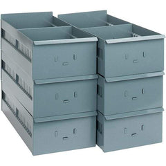 Value Collection - 8.2" Wide, 4-19/32 High, Open Shelving Accessory/Component - 19 Gauge Steel, Powder Coat Finish, Use with Bins/Totes - Americas Industrial Supply