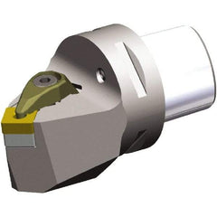 Kennametal - Neutral Cut, Size PSC63, SN.. 190612 & SN.. 643 Insert Compatiblity, External Modular Turning & Profiling Cutting Unit Head - 70mm Head Length, Through Coolant, Series PSC - Americas Industrial Supply