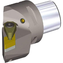 Kennametal - Right Hand Cut, Size PSC63, DN..110408 & DN..332 Insert Compatiblity, External Modular Turning & Profiling Cutting Unit Head - 45mm Ctr to Cutting Edge, 65mm Head Length, Through Coolant, Series PSC - Americas Industrial Supply