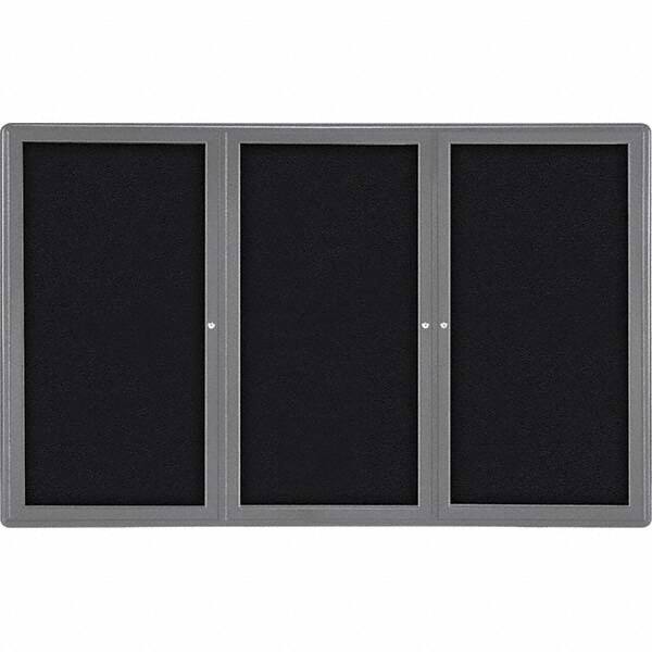 Ghent - Cork Bulletin Boards Style: Enclosed Fabric Bulletin Board Color: Black - Americas Industrial Supply