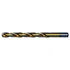 #38 RHS / RHC HSS 135 Degree Split Point Heavy Duty Jobber Drill - TiN - Americas Industrial Supply
