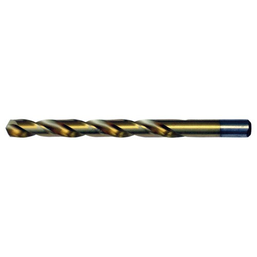 M RHS / RHC HSS 135 Degree Split Point Heavy Duty Jobber Drill - TiN - Exact Industrial Supply