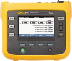 Fluke - 3 Phase, 1,000 VAC, 0.20 to 6,000 Amp Capability, 3.5 to 42.5 Hz Calibration, LCD Display Power Meter - 0.5 Current Accuracy, 0.5 Voltage Accuracy - Americas Industrial Supply