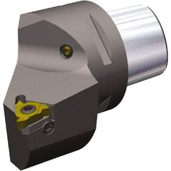 Kennametal - Insert Style LT16ER, 65mm Head Length, Right Hand Cut, External Modular Threading Cutting Unit Head - System Size PSC63, 45mm Center to Cutting Edge, Series PSC - Americas Industrial Supply