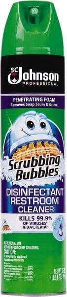 Scrubbing Bubbles - 25 oz Aerosol Can Liquid Bathroom Cleaner - Fresh Scent, Disinfectant, Bathroom Surfaces - Americas Industrial Supply
