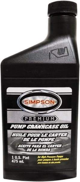 Simpson - Fixed Pressure Washer Pump Oil - 3-1/8" Long, Plastic, Female & Male - Americas Industrial Supply