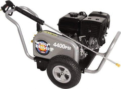 Simpson - Gas, 13 hp, 4,400 psi, 4 GPM, Cold Water Pressure Washer - AAA Triplex, 50' x 3/8" Hose - Americas Industrial Supply