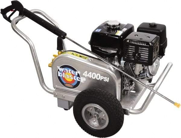 Simpson - Gas, 13 hp, 4,400 psi, 4 GPM, Cold Water Pressure Washer - AAA Triplex, 50' x 3/8" Hose - Americas Industrial Supply