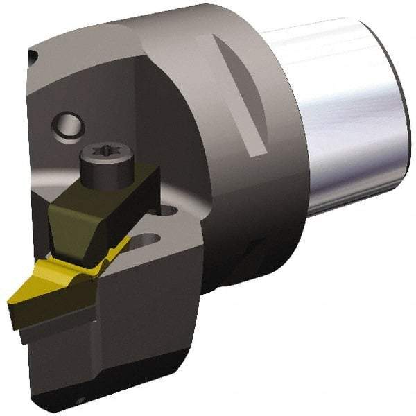 Kennametal - Right Hand Cut, Size PSC63, VC.. 1604 & VP..332 Insert Compatiblity, External Modular Turning & Profiling Cutting Unit Head - 43mm Ctr to Cutting Edge, 60mm Head Length, Through Coolant, Series Top Notch - Americas Industrial Supply