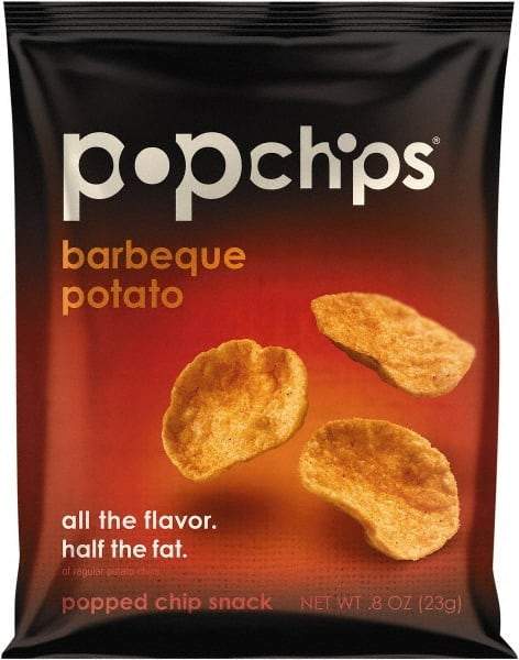 PopChips - Potato Chips - Potato Chips, BBQ Flavor, .8 oz Bag, 24/Carton - Americas Industrial Supply