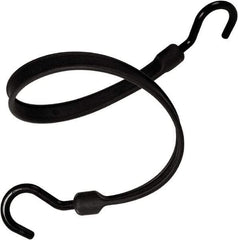 The Better Bungee - Heavy Duty Bungee Strap with Overmolded Nylon Hook End - 36" OAL, Black - Americas Industrial Supply
