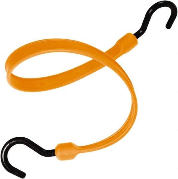 The Better Bungee - Heavy Duty Bungee Strap with Overmolded Nylon Hook End - 36" OAL, Orange - Americas Industrial Supply