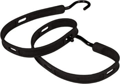 The Better Bungee - Adjustable Bungee Strap with Overmolded Nylon Hook End - 36" OAL, Black - Americas Industrial Supply