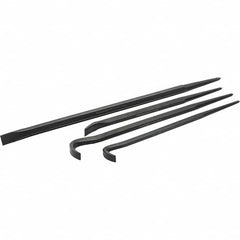 GearWrench - 4 Piece Rolling Head Pry Bar Set - Includes 15, 16, 18 & 24" Lengths - Americas Industrial Supply