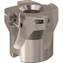 Seco - 4 Inserts, 44mm Cut Diam, 16mm Arbor Diam, 9mm Max Depth of Cut, Indexable Square-Shoulder Face Mill - 90° Lead Angle, 40mm High, XO.X 10T3.. Insert Compatibility, Through Coolant, Series R220.69 - Americas Industrial Supply