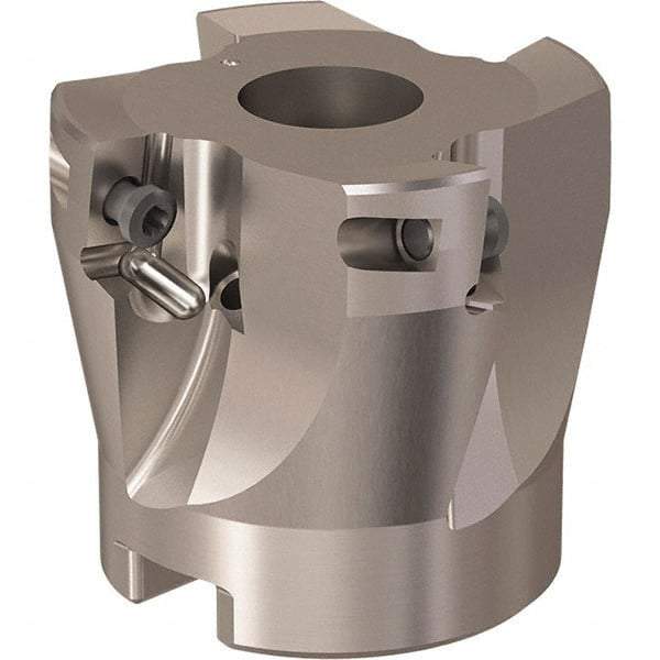 Seco - 4 Inserts, 44mm Cut Diam, 16mm Arbor Diam, 11mm Max Depth of Cut, Indexable Square-Shoulder Face Mill - 90° Lead Angle, 40mm High, XO.X 12.. Insert Compatibility, Through Coolant, Series R220.69 - Americas Industrial Supply