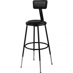 NPS - Swivel & Adjustable Stools Type: Adjustable Height Stool Base Type: Steel - Americas Industrial Supply