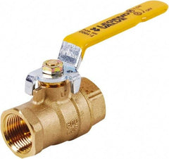 Legend Valve - 1-1/2" Pipe, Full Port, Brass UL, CSA, FM, NSF Approved Ball Valve - 2 Piece, FIP x FIP Ends, Lever Handle, 600 WOG, 150 WSP - Americas Industrial Supply