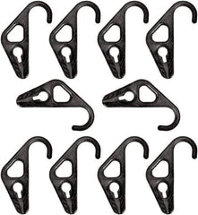 The Better Bungee - Adjustable Nylon Hook Ends with Adjustable HD Nylon Hook - 10" OAL, Black - Americas Industrial Supply