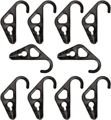 The Better Bungee - Adjustable Nylon Hook Ends with Adjustable HD Nylon Hook - 10" OAL, Black - Americas Industrial Supply