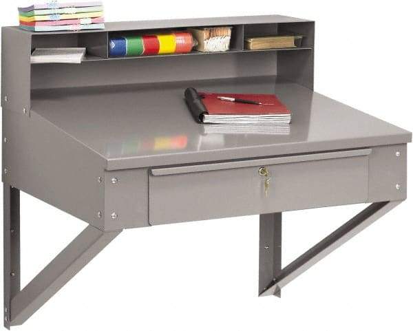 Tennsco - Stationary Shop Desks Type: Foreman's Desk Width (Inch): 34-1/2 - Americas Industrial Supply