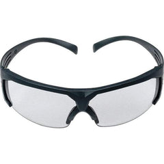 3M - Gray Lenses, Framed Safety Glasses - Anti-Fog, Gray Frame, Size Universal, Wrap Around - Americas Industrial Supply