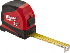 Milwaukee Tool - 25' x 1" Tape Measure - 1/16" Graduation - Americas Industrial Supply