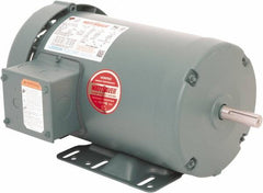 Leeson - 2 Max hp, 1,800 Max RPM, Premium Efficient Electric AC DC Motor - 230/460 V Input, Three Phase, 56H Frame, 5/8" Shaft Diam, Rigid Base Mount, TEFC Enclosure - Americas Industrial Supply