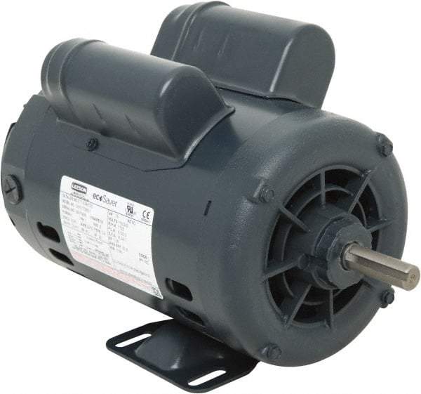 Leeson - 3/4 Max hp, 1,800 Max RPM, Premium Efficient Electric AC DC Motor - 115/230 V Input, Single Phase, 56 Frame, 5/8" Shaft Diam, Rigid Base Mount, ODP Enclosure - Americas Industrial Supply