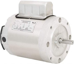 Leeson - 3/4 Max hp, 1,800 Max RPM, Electric AC DC Motor - 115/208-230 V Input, Single Phase, 56C Frame, 5/8" Shaft Diam, C-Face Mount, TENV Enclosure - Americas Industrial Supply