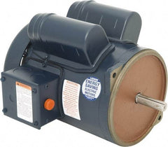 Leeson - 1 Max hp, 1,800 Max RPM, Feed-Auger Drive Electric AC DC Motor - 115/230 V Input, Single Phase, 56YZ Frame, 5/8" Shaft Diam, Special Mount, TEFC Enclosure - Americas Industrial Supply