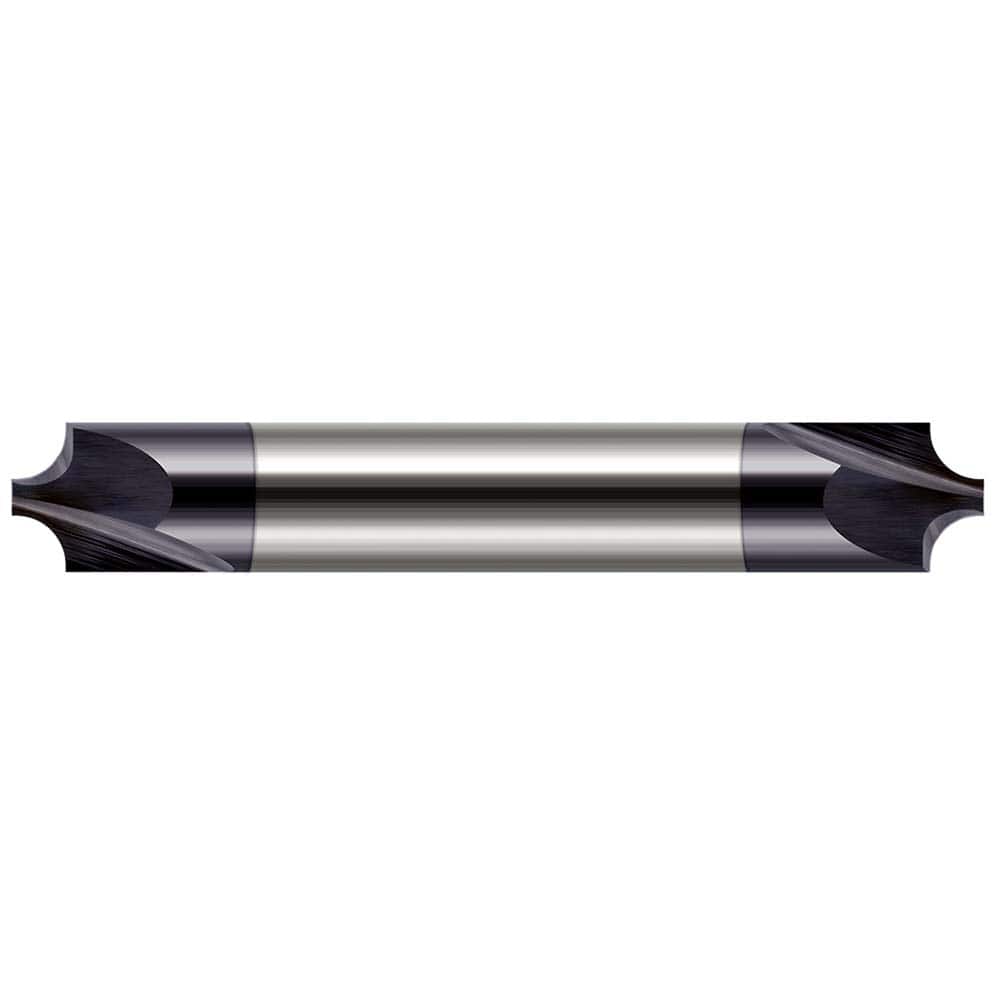 Harvey Tool - Corner Rounding End Mills; Material: Solid Carbide ; Single or Double End: Double ; Radius (Decimal Inch): 0.0450 ; Mill Diameter (Inch): 3/16 ; Mill Diameter (Decimal Inch): 0.1875 ; Number of Flutes: 2 - Exact Industrial Supply