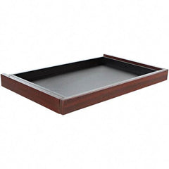 ALERA - Woodgrain Laminate Center Drawer Desk - 24-1/2" Wide x 15" Deep x 2" High, Mahogany - Americas Industrial Supply