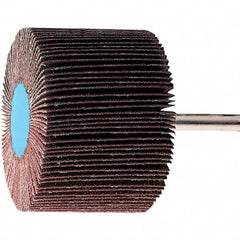 PFERD - 3" Diam x 1" Face Width, Aluminum Oxide Coated Mounted Flap Wheel - 1/4" Shank Mount, 320 Grit, 20,000 Max RPM - Americas Industrial Supply
