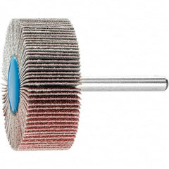 PFERD - 2" Diam x 3/4" Face Width, Aluminum Oxide Coated Mounted Flap Wheel - 1/4" Shank Mount, 80 Grit, 23,000 Max RPM - Americas Industrial Supply