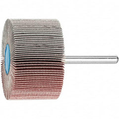 PFERD - 2" Diam x 1" Face Width, Aluminum Oxide Coated Mounted Flap Wheel - 1/4" Shank Mount, 180 Grit, 23,000 Max RPM - Americas Industrial Supply